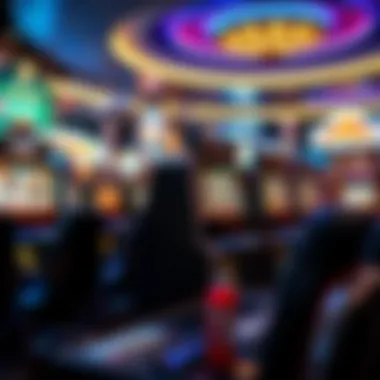 High-tech slot machines with interactive displays and immersive features in a cutting-edge casino