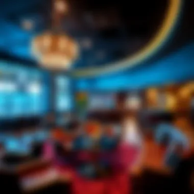 An inviting lounge area in a new casino designed for relaxation and social interaction among guests