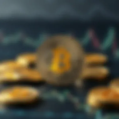 Conceptual representation of Bitcoin as currency