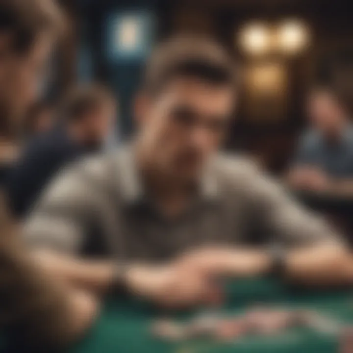 Illustration of player psychology in poker