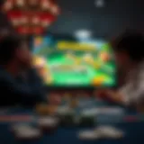 Visual representation of digital gambling advertisements targeting millennials