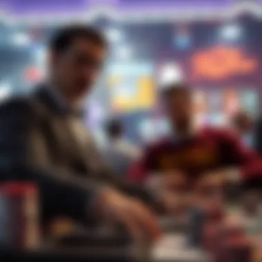 A modern depiction of the future trends in the betting industry.