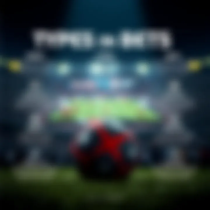 A dynamic infographic illustrating various types of football bets