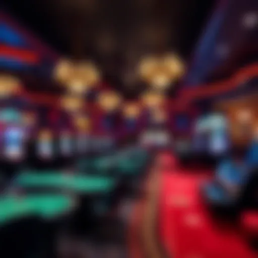 Stunning Interior of Casino Rouge Interior view of Casino Rouge showcasing gaming tables and vibrant atmosphere