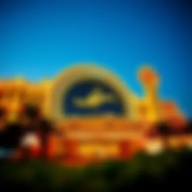 Exterior view of a renowned casino in Korea