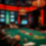 Glimpse of a high-stakes gaming table in a Korean casino