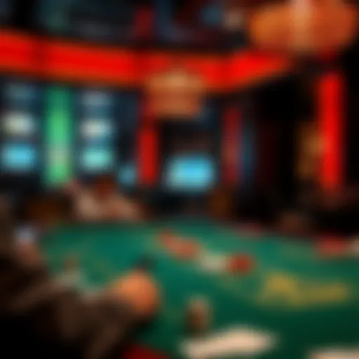 Glimpse of a high-stakes gaming table in a Korean casino