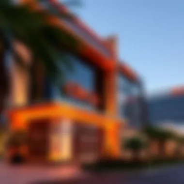 Exterior view of Circa Hotel and Casino showcasing its modern architecture.