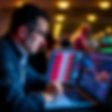 A person analyzing race data and statistics