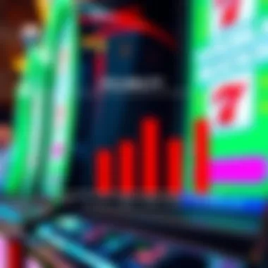 Graph illustrating volatility in slot machine gameplay