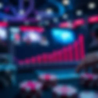 Graph depicting the evolution of online poker technology