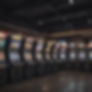 Interior of a modern arcade with various gaming machines