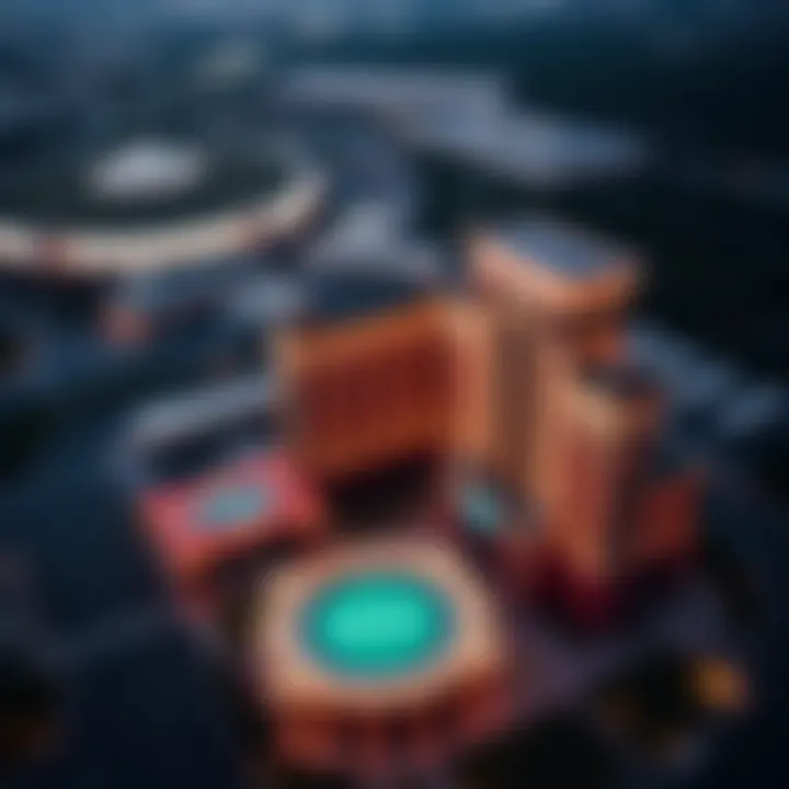 Aerial view of Caesars Bossier City showcasing its grandeur and surroundings