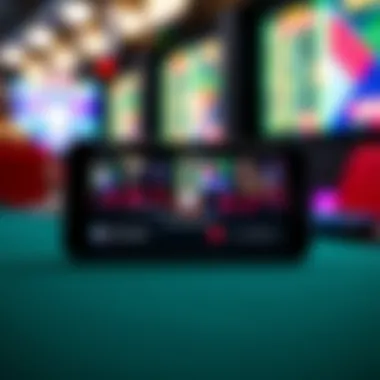 Convenient Mobile Casino Experience A user-friendly mobile casino app on a smartphone