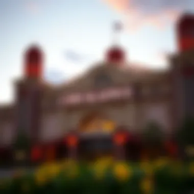 Exterior view of Chickasaw Casino showcasing its architectural grandeur