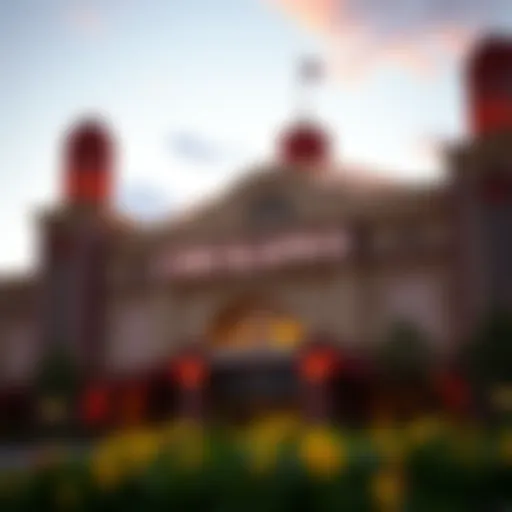 Exterior view of Chickasaw Casino showcasing its architectural grandeur