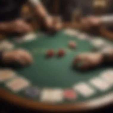 An intense atmosphere at a classic card game table