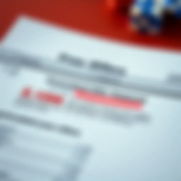 A close-up of a betting slip with highlighted promotional offers