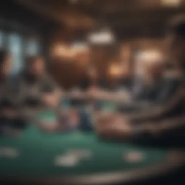 Exciting virtual poker tournament scene