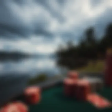 A serene view of Gun Lake, representing the location's influence on the game.