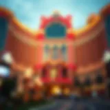 Architectural Grandeur of the Largest Casino A breathtaking view of the largest casino in America showcasing its architectural grandeur.