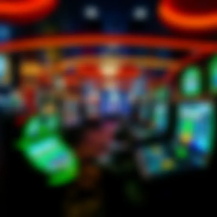 An inside look at the vibrant gaming floor filled with excitement and activity.