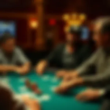 An intense moment in a Let It Ride poker game