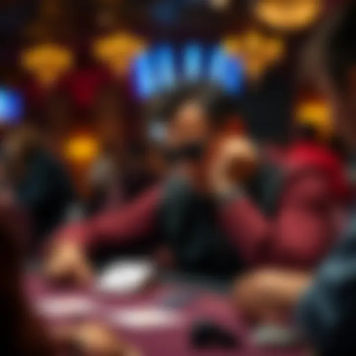 A player contemplating their strategy for Let It Ride