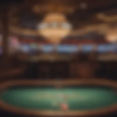 A well-known casino venue hosting a poker tournament