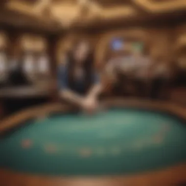 Luxurious gaming floor at MGM Casino Connecticut showcasing various table games