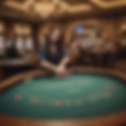 Luxurious gaming floor at MGM Casino Connecticut showcasing various table games