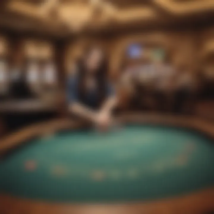 Luxurious gaming floor at MGM Casino Connecticut showcasing various table games