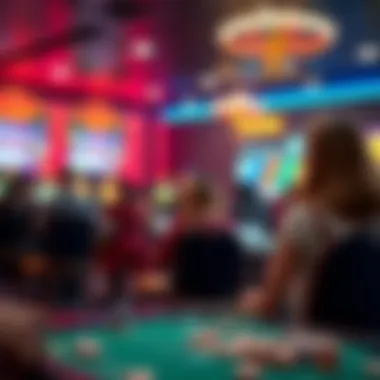 Illustration of mobile gaming environment showcasing bonuses