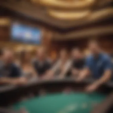 Community engagement at a poker event