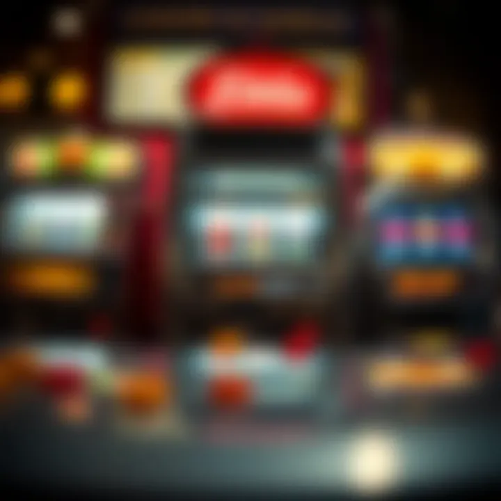 Historical slot machine designs showcasing the evolution of gaming technology