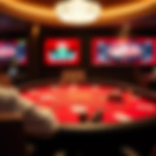 Virtual poker table in an online setting