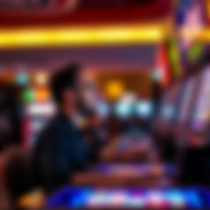 Player enjoying a thrilling slot game experience