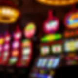 Vibrant slot machine display at Morongo Casino