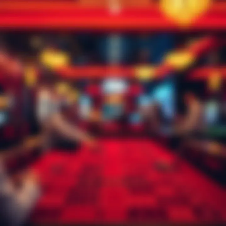 Excitement at a craps table with vibrant atmosphere