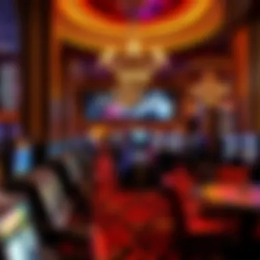 Elegant Casino Interior in Lake Tahoe Elegant casino interior showcasing vibrant gaming atmosphere