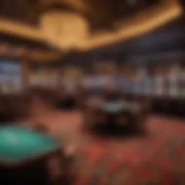 Vibrant Gaming Areas Inside the Casino Interior of the Cherokee River Valley Casino showcasing vibrant gaming areas.