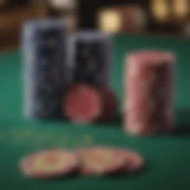 Symbolic Representation of Poker and Betting An illustration of poker chips and cards, symbolizing gaming offerings.