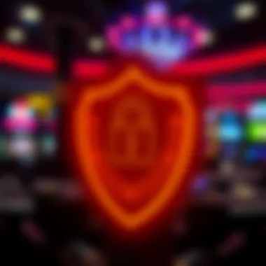 A robust security system emblem representing online safety