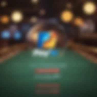 PayPal logo integrated into an online betting platform