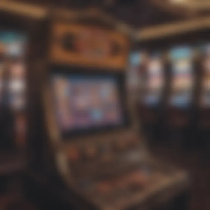 An advanced gaming machine showcasing the latest technology in casino gaming.