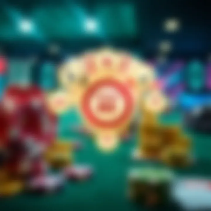 An illustration explaining no deposit bonus mechanics with icons