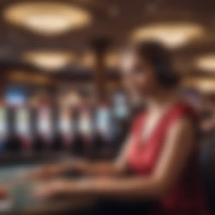An engaging customer support interaction in a ruby casino setting