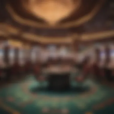 Illustration depicting secure online transactions in a casino environment