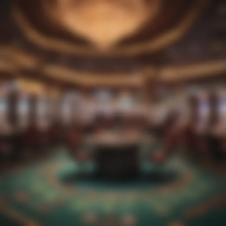 Illustration depicting secure online transactions in a casino environment