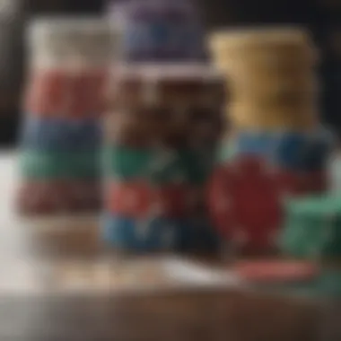 Chips stacked high signifying a strategic bet